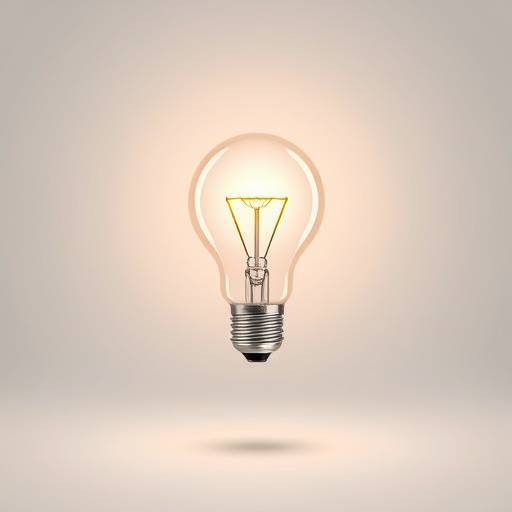 Icono de un foco encendido representando la innovación